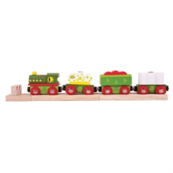 BigJigs BJT465 Houten Trein Dinosaurus