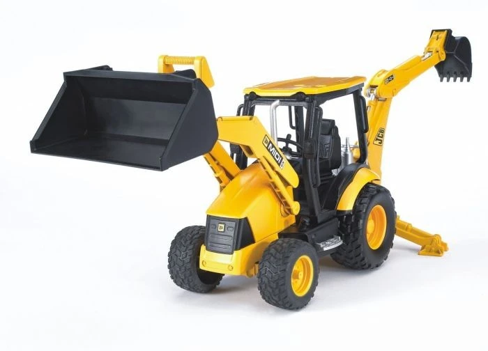 Bruder 2427 Graafmachine Graaflaadcombinatie JCB Midi CX Combilader - Afbeelding 3