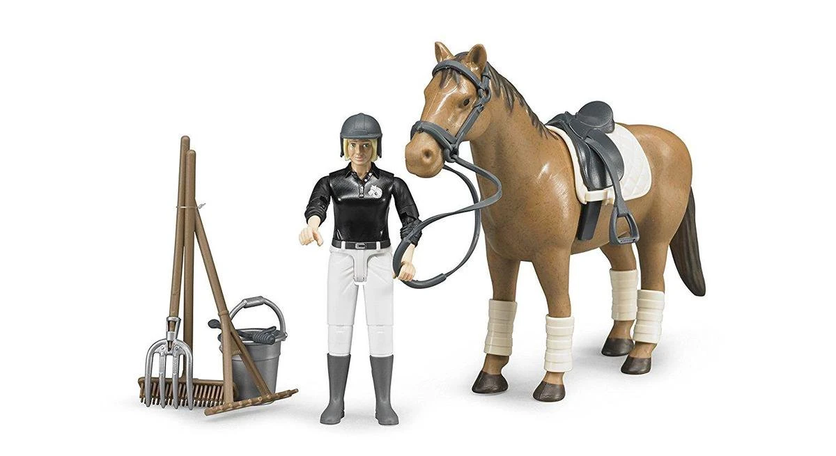 Bruder 62505 Amazone Te Paard B-World + Accessoires - Afbeelding 3