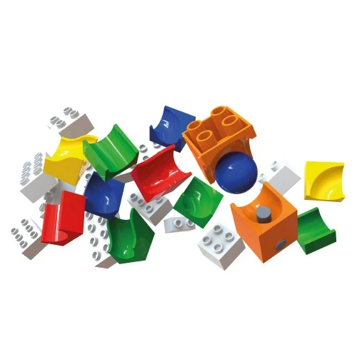 Hubelino Knikkerbaan Uitbreidingsset Katapult 41-delig - Afbeelding 3