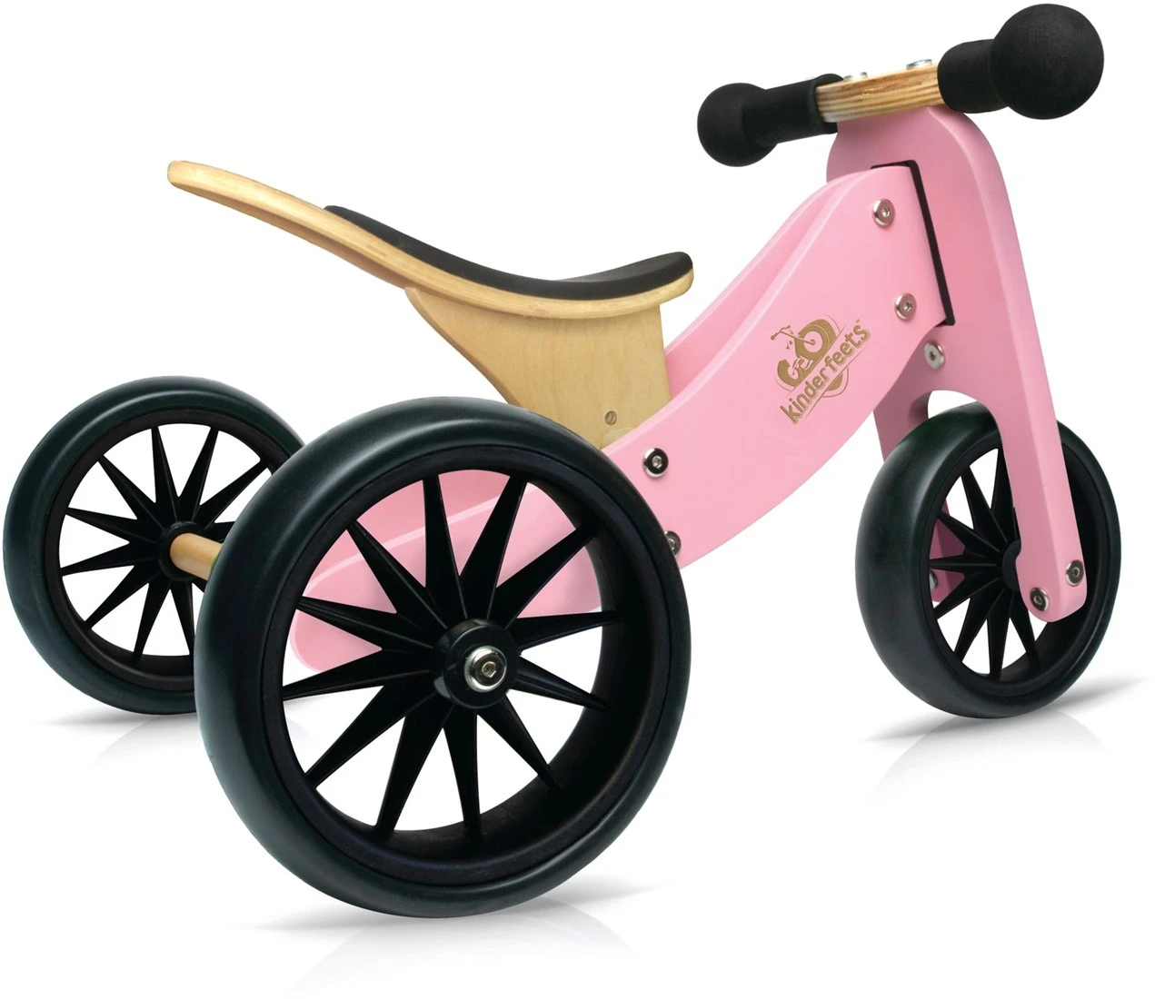 Tiny Tot Loopfiets 2 β In β 1 Kinderfeets β Loopfiets β Rose - Afbeelding 2