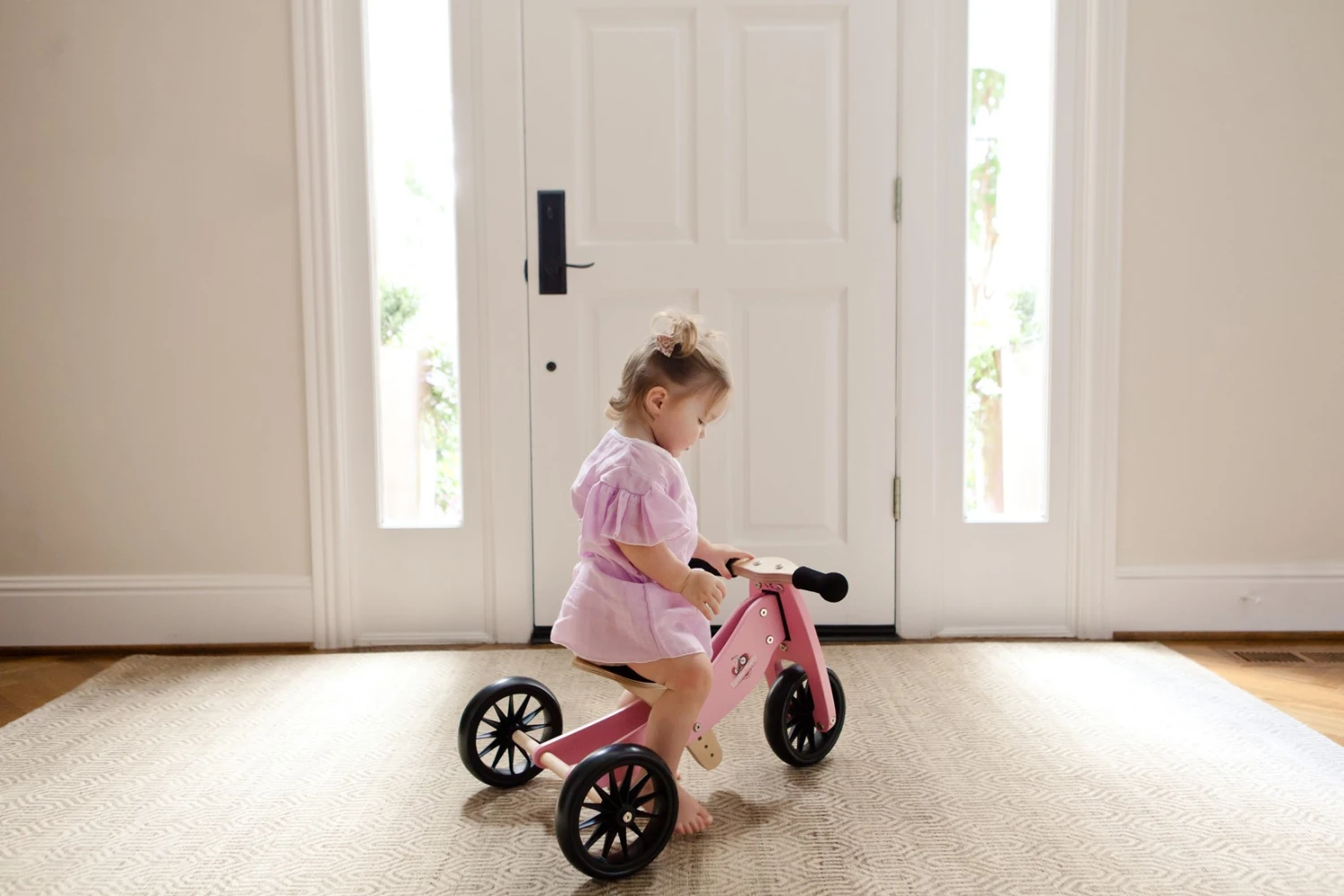 Tiny Tot Loopfiets 2 β In β 1 Kinderfeets β Loopfiets β Rose - Afbeelding 4