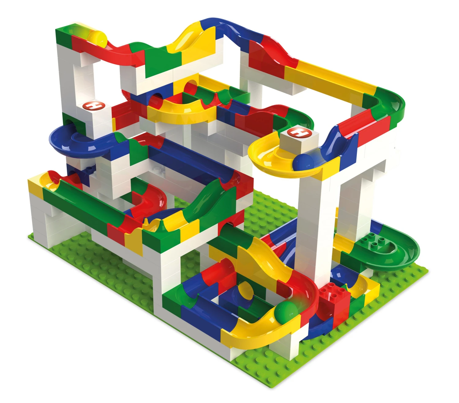 Hubelino Knikkerbaan Bouwdoos 200-delig - Afbeelding 3