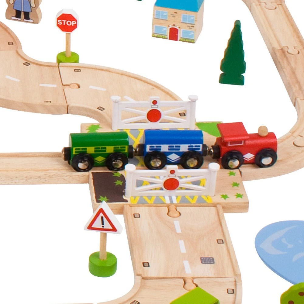 BigJigs BJT021 Landelijke Road & Railset - Afbeelding 3