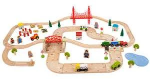 BigJigs BJT021 Landelijke Road & Railset - Afbeelding 2