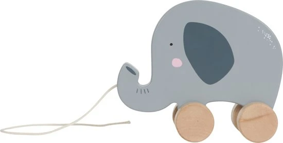 Little Dutch LD4450 Houten Trekdier Olifant - Afbeelding 2