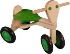Van Dijk Toys Loopfiets Groen Berkenhout