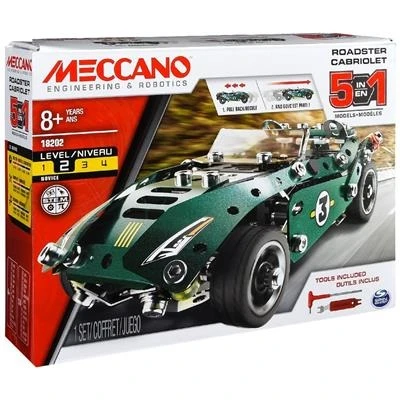 Meccano 18202 Racewagen Roadster Constructieset 5-in-1 - Afbeelding 3